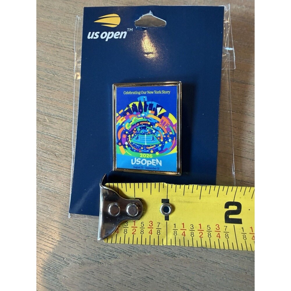 2026 US Open Tennis Pin Theme Art Poster Design Enamel Pin New Ships Quick! - Picture 2 of 11